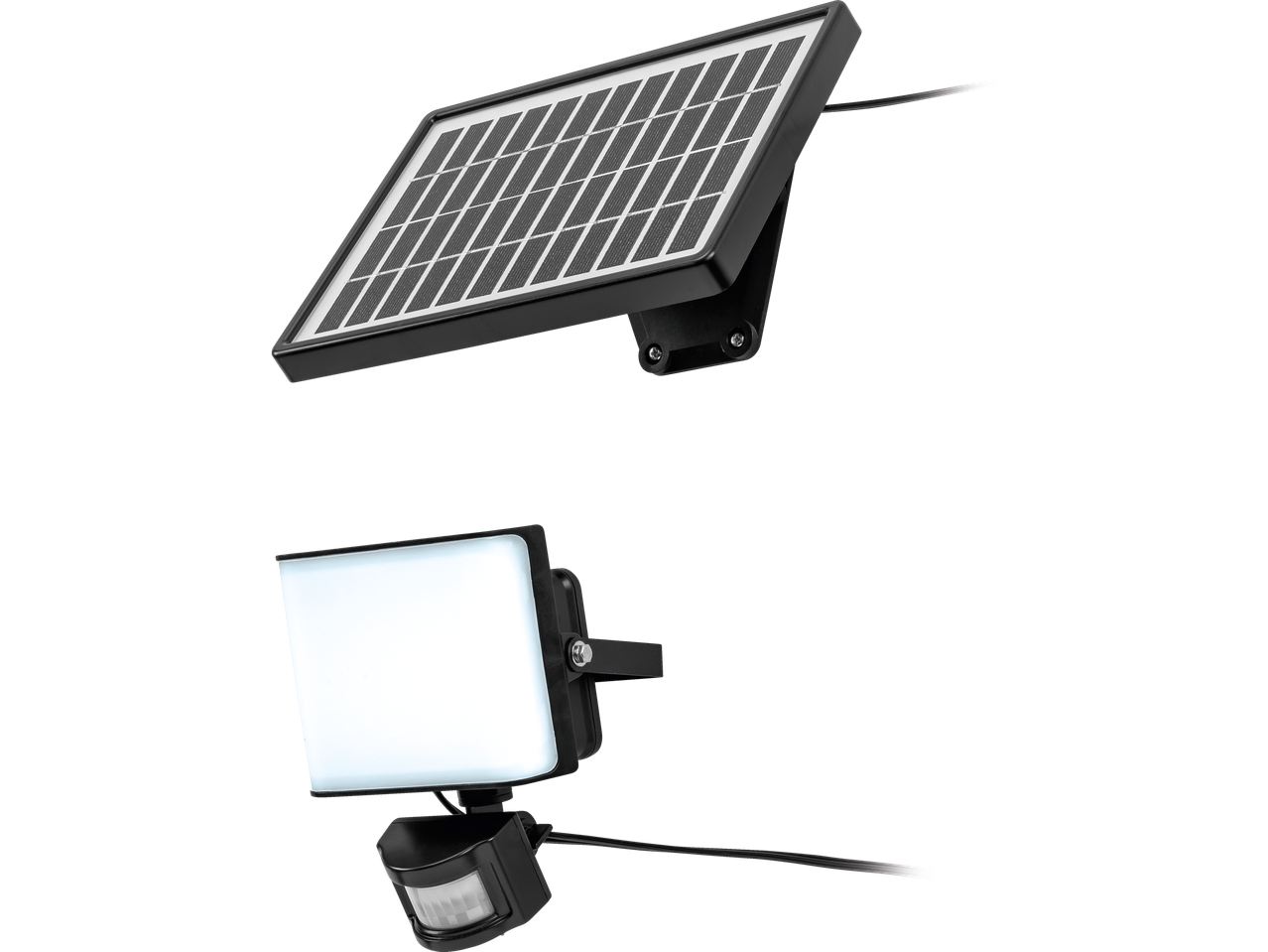 Solarni panel i svjetlo s detektorom pokreta.