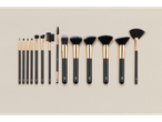 Cien BEAUTY set complet de 14 pensule de machiaj negre și aurii