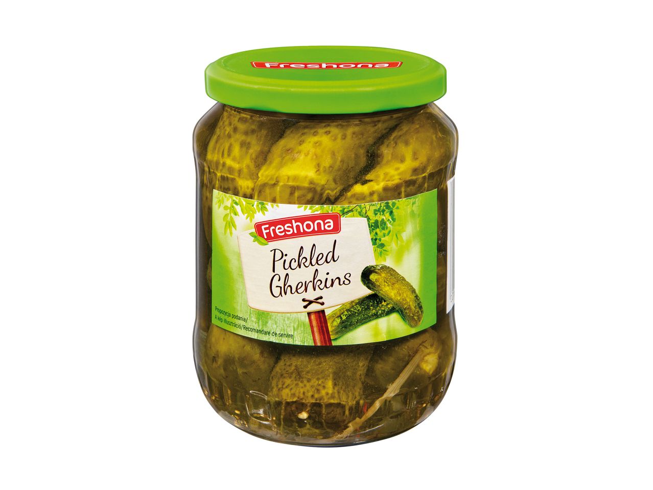 Freshoa savanyú uborka üvegben.