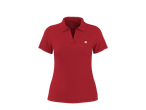 ESMARA ženska crvena polo majica s ovratnikom i malim bijelim amblemom.