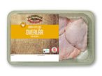 Vilstrupgård kyllingeoverlår med rygben i en bakke, 800 g.
