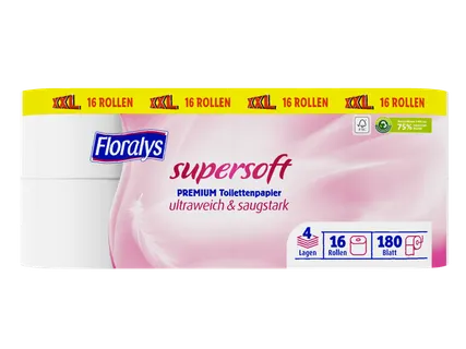 Floralys Supersoft Premium Toilettenpapier XXL