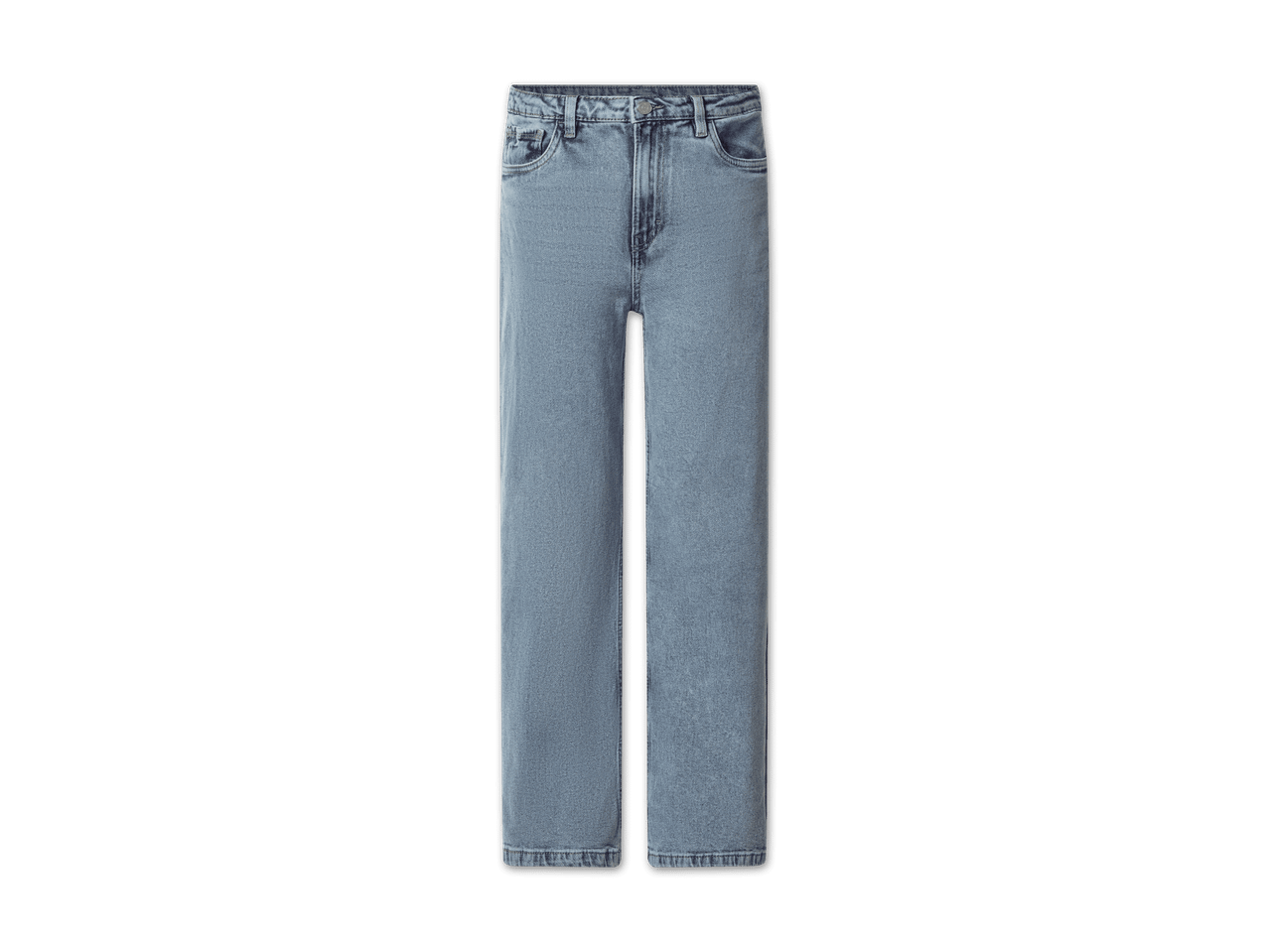 Hellblaue Jeans mit geradem Bein für Damen