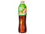Fuze Tea őszibarack és rózsa ízű jeges tea palackban.