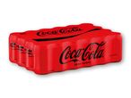 En 24-pak Coca-Cola Zero Sugar dåser.