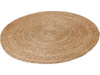Round braided jute rug