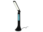 Lampă de birou LED LIVARNO HOME cu afișaj digital care arată ora, data și temperatura