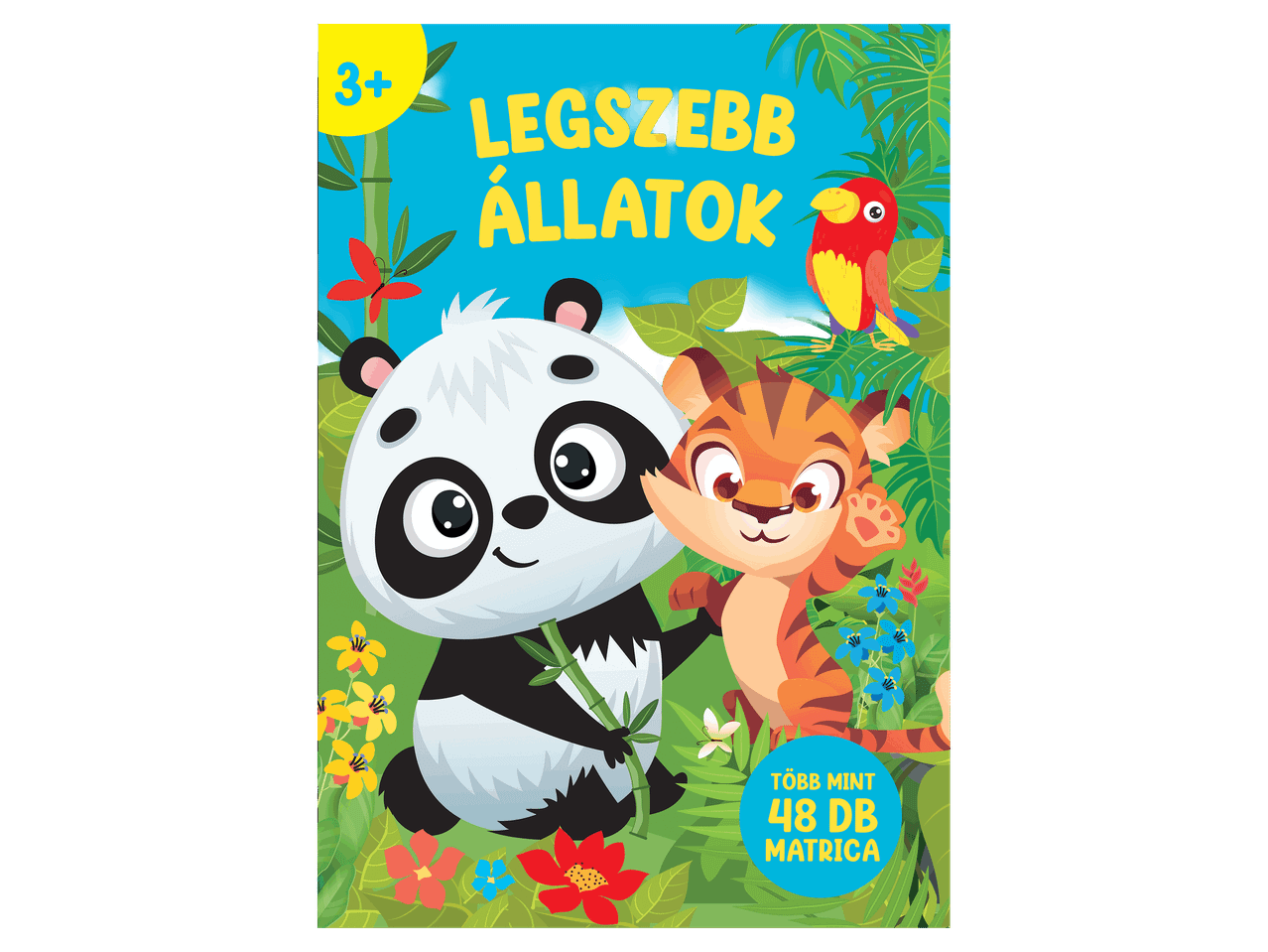 Legszebb állatok matricás foglalkoztató füzet gyerekeknek.