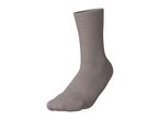 Single light brown sock on a white background