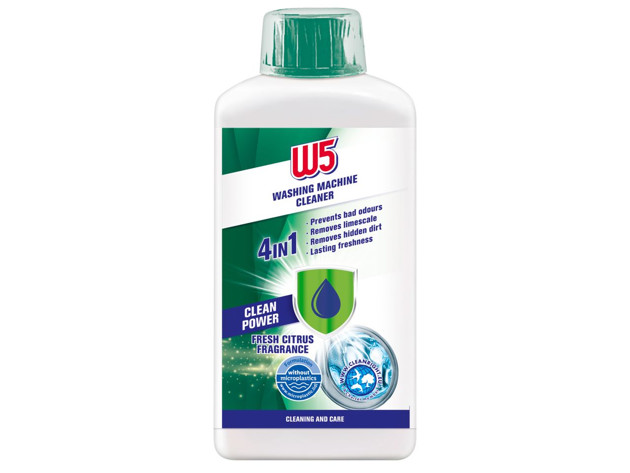 W5 Препарат за почистване на пералня с аромат на цитрус, 250 ml/опаковка