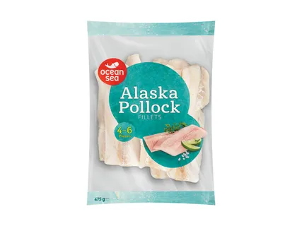 Aliaskinių menkių filė be odos
