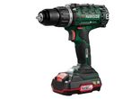 A green and red Einhell cordless drill