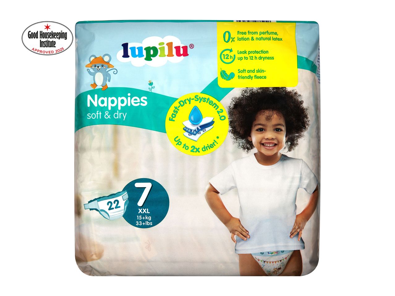 Lupilu Nappies size 7 , 22 pack size.