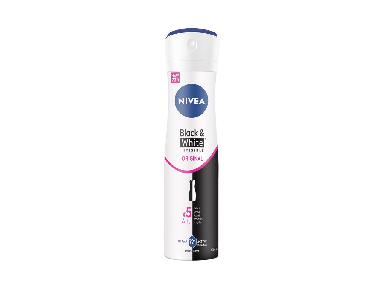 NIVEA Black & White Invisible Original:  αποσμητικό σε μορφή σπρέι.