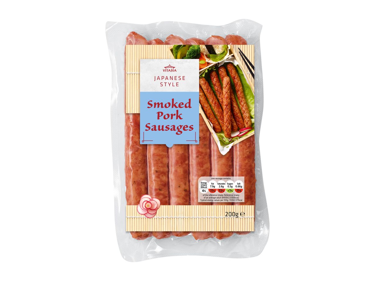 Go to full screen view: Vitasia Nihon Smoked Pork Sausages - Image 1