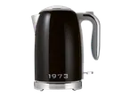 Black Silvercrest kettle with a chrome base and '1973' inscription.