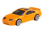 Orange Hot Wheels Nissan 300ZX toy car.