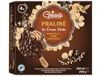 Gelatelli Praliné Ice Cream Sticks com avelã e chocolate preto, embalagem de 4.