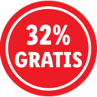 f 32% GRATIS