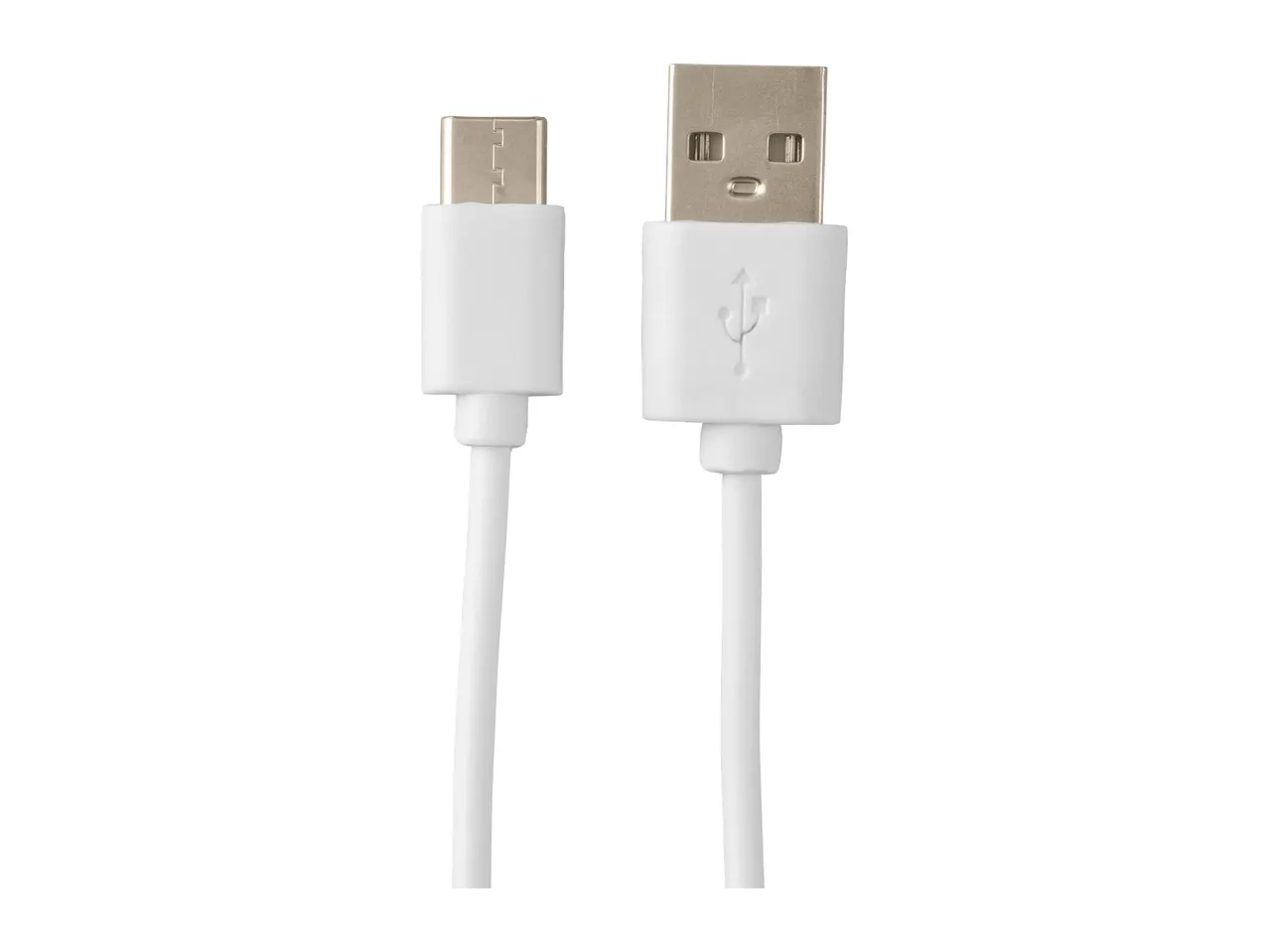 A white USB-A to Micro-B cable.