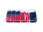 Caixa de tubos termocontráteis Parkside, vermelho e preto.