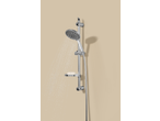Livarno multifunction shower head with shower rail and soap dish, water spraying