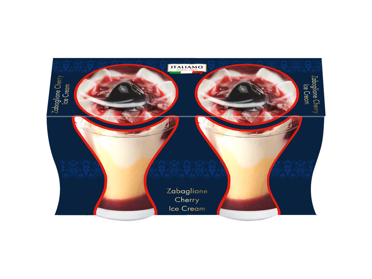 Gelado de cereja Zabaglione ITALIAMO.