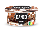 Danio Stracciatella yoghurt met chocoladeschilfers en Nutri-Score A-E.