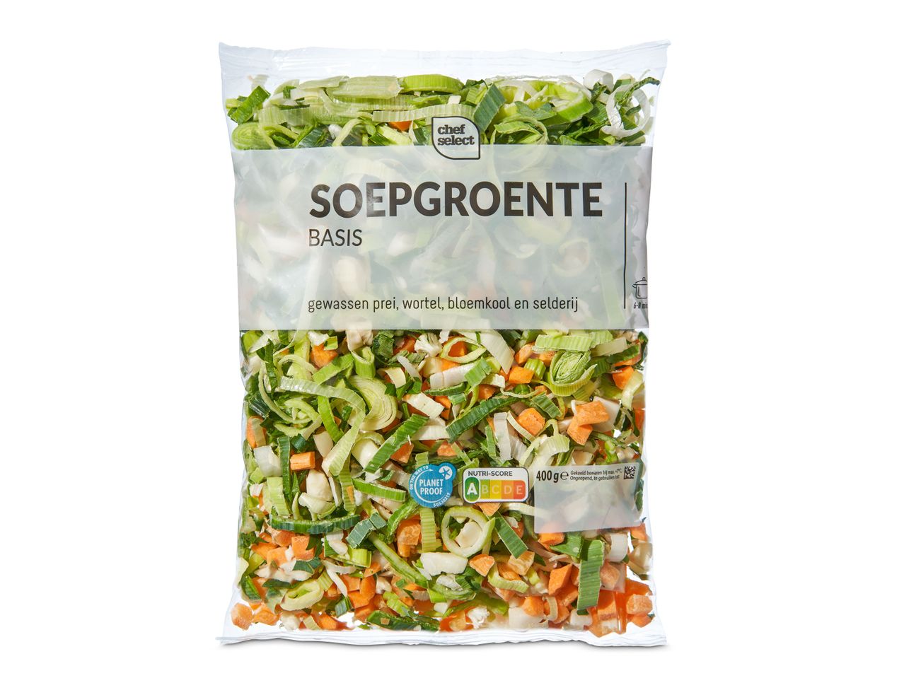 Chef Select: Soepgroentenmix met prei, wortelen en selderij.