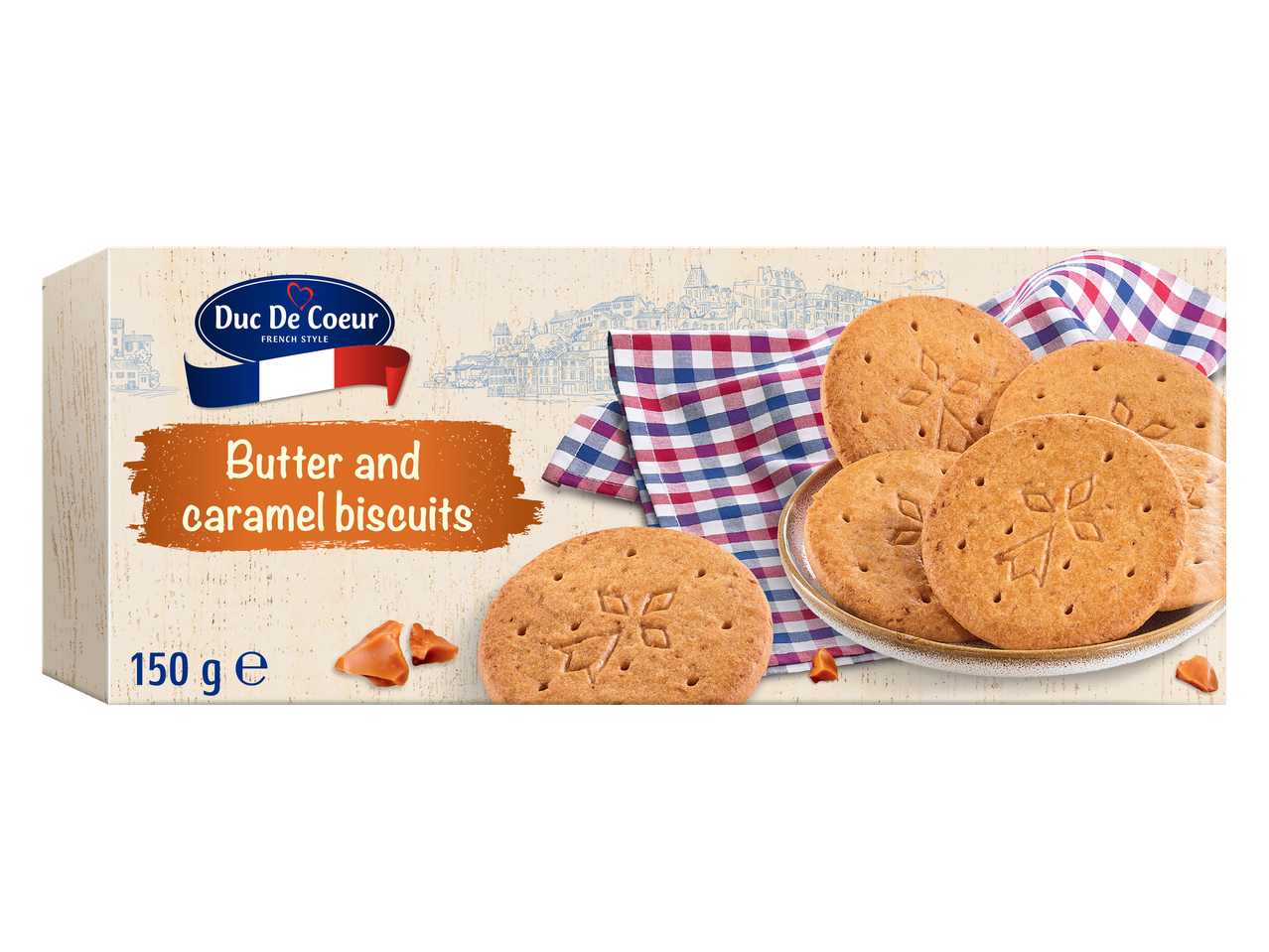 Duc De Coeur butter and caramel biscuits, French style.