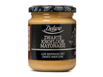 Deluxe Zwarte Knoflook Mayonaise in een glazen pot.