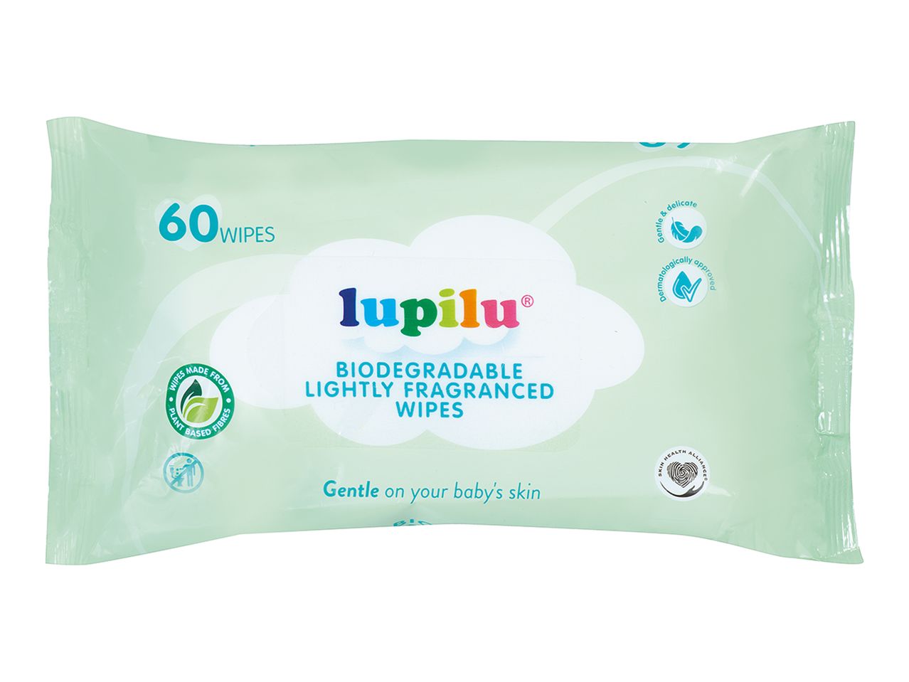Go to full screen view: Biodegradable Lightly Fragranced Baby Wipes - Image 1
