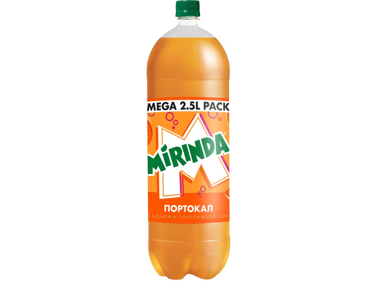 Голяма бутилка портокалова Mirinda.