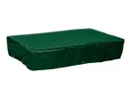 Green rectangular protective cover for outdoor furniture