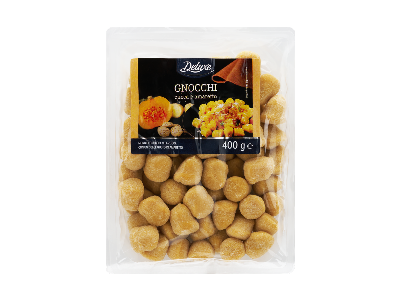 Gnocchi con zucca e amaretto