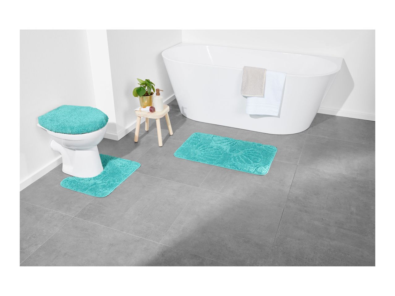 Go to full screen view: Livarno Home Bathroom Mat Set - 3 Piece Set - Image 22