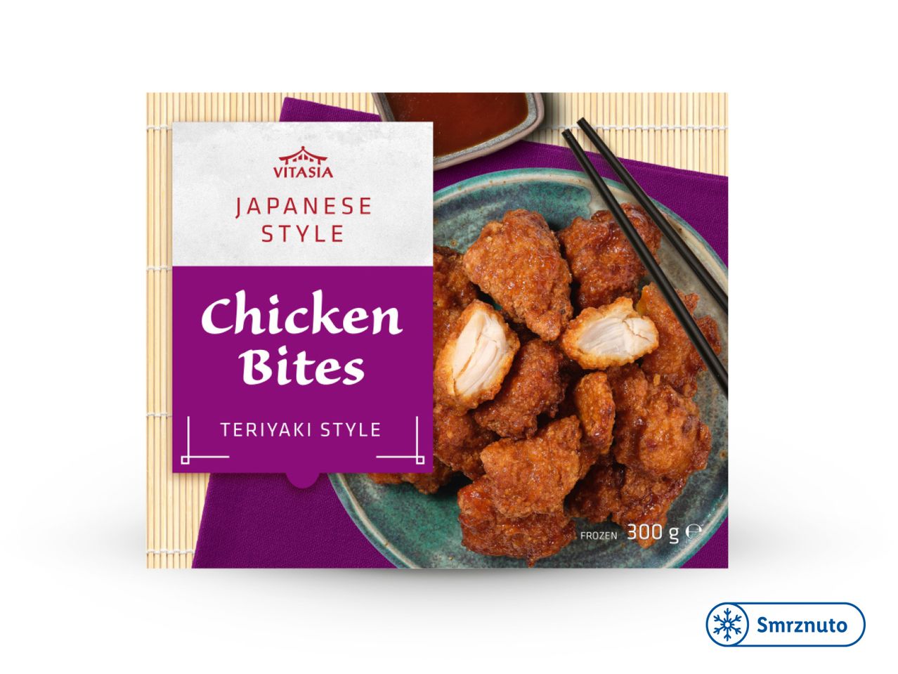 Vitasia smrznute pileće kocke japanskog stila teriyaki.