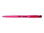 A pink BIC Marking highlighter pen.