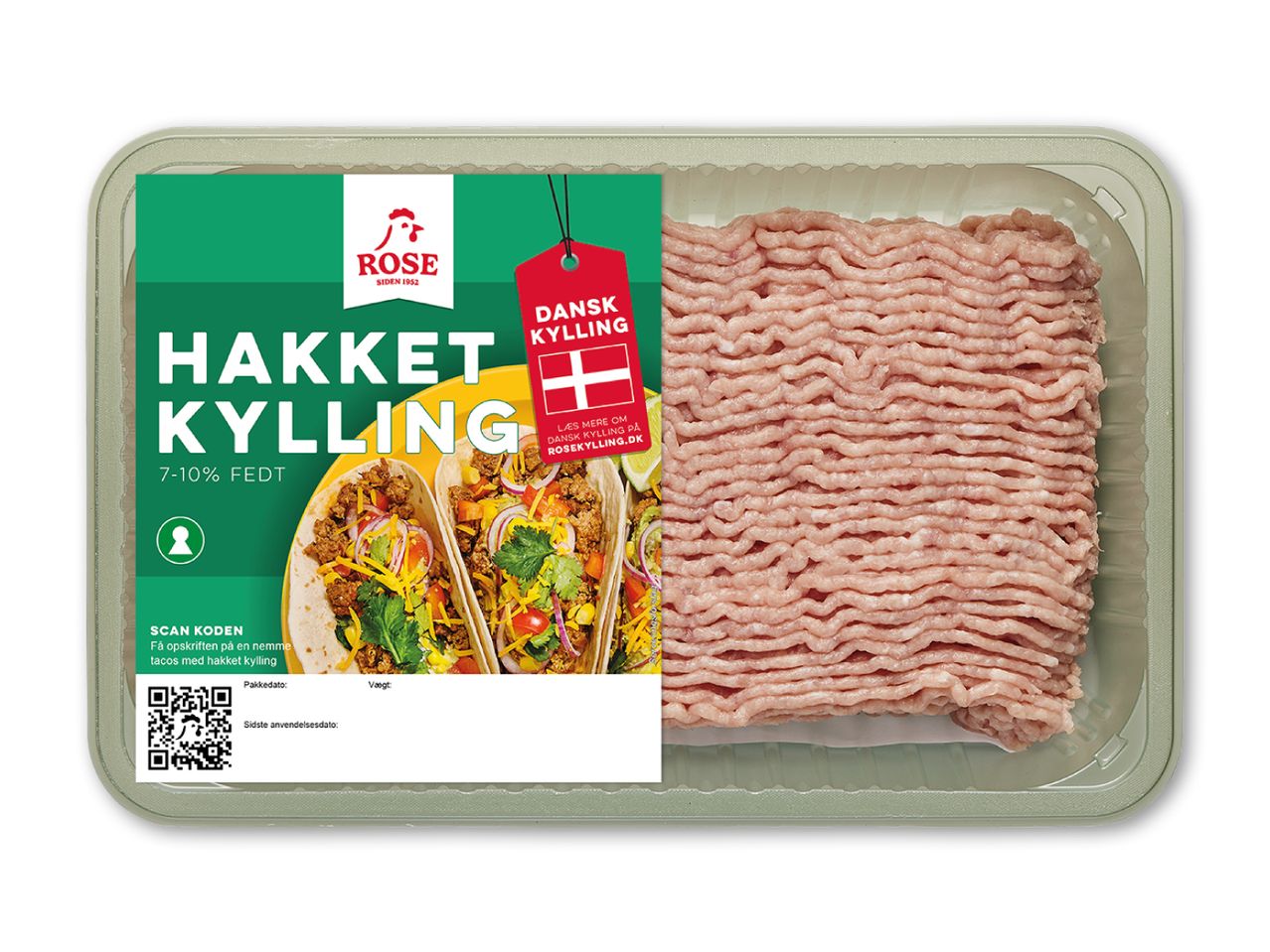 Hakket kylling eller kyllingelårmix