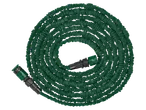 Parkside® 15m Flexible Garden Hose Set, coiled green hose with connectors