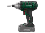 Mașină de înșurubat cu impact Parkside X20V Team verde și neagră cu baterie.