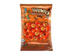 A 200g bag of Halloween milk chocolate balls with pumpkin-themed wrappers.