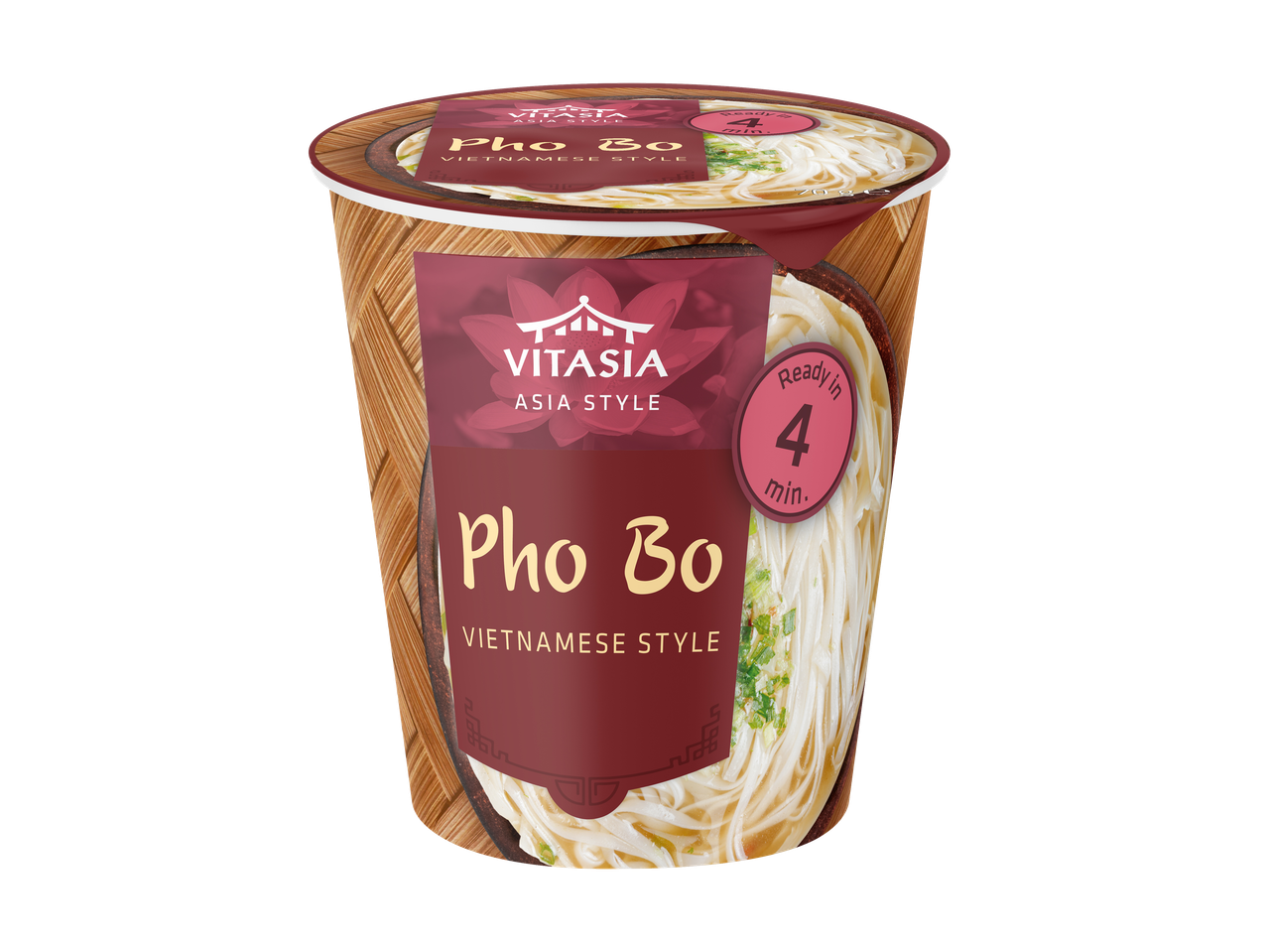 Vitasia Pho Bo instantnoedelsoep Vietnamese stijl, klaar in 4 min.