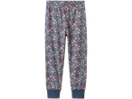 Pantaloni de pijama albaștri pentru băieți cu imprimeu floral