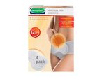 Sensiplast Menstrual Pain Heat Patch box showing product features and a 4-pack.