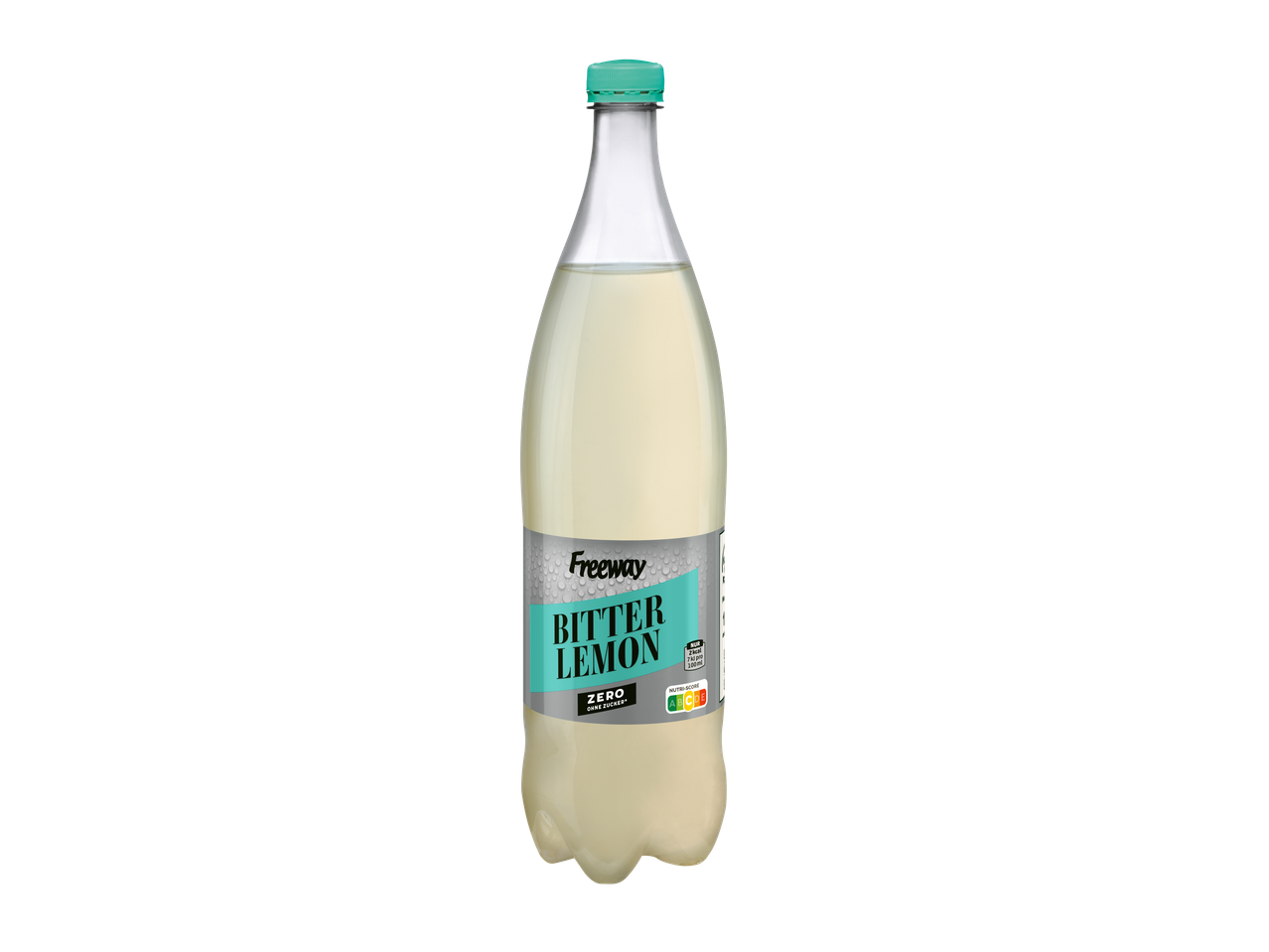 Flasche Freeway Bitter Lemon, zuckerfrei.