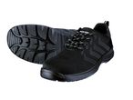 Scarpe antinfortunistiche nere Parkside con suola antiscivolo e lacci a fantasia.