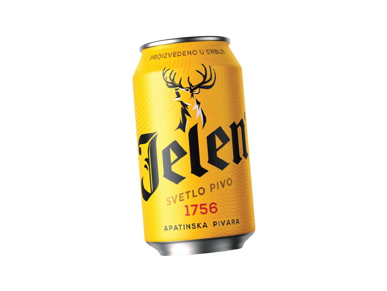 Konzerva piva Jelen.