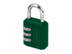 Cadeado verde Parkside com combinação numérica 1-2-1