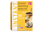 Instant Marbling Boba Kit met bruine suiker en echte boba.